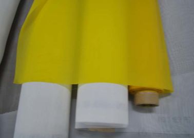 Geel 100%-Polyesterzijde het Vastbouten Doek Duidelijk Weefsel met 1.153.6m Breedte
